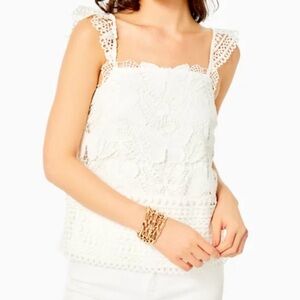 NWT Lilly Pulitzer "Azaria" ♡ lace tank top blouse.